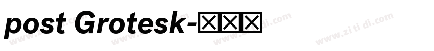 post Grotesk字体转换